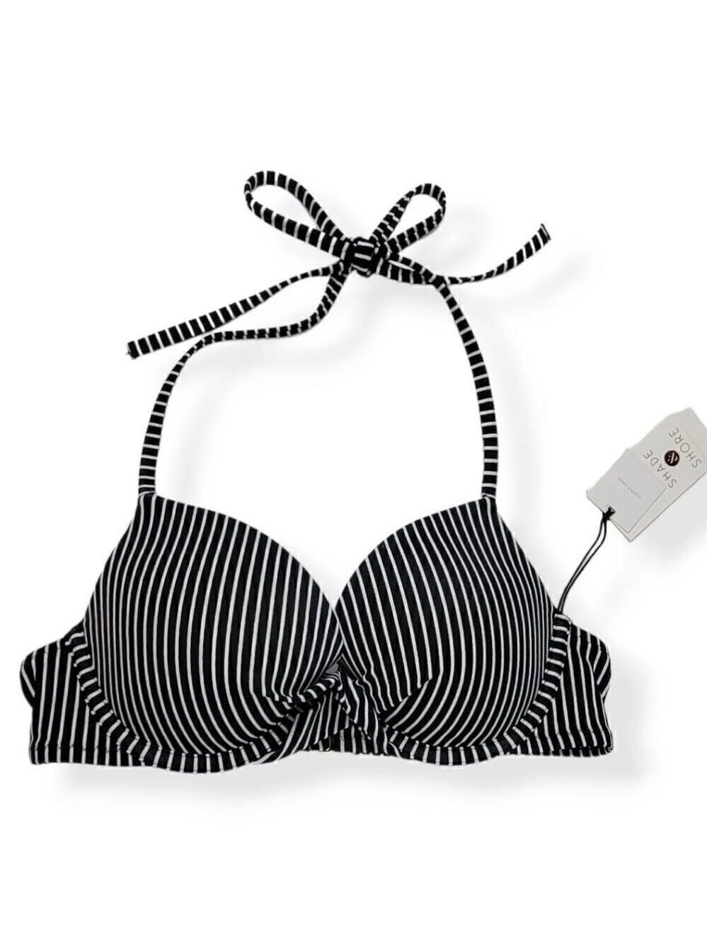 Shade & Shore Striped Underwired Bikini Top 34B